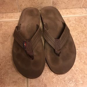 Rainbow sandals worn twice