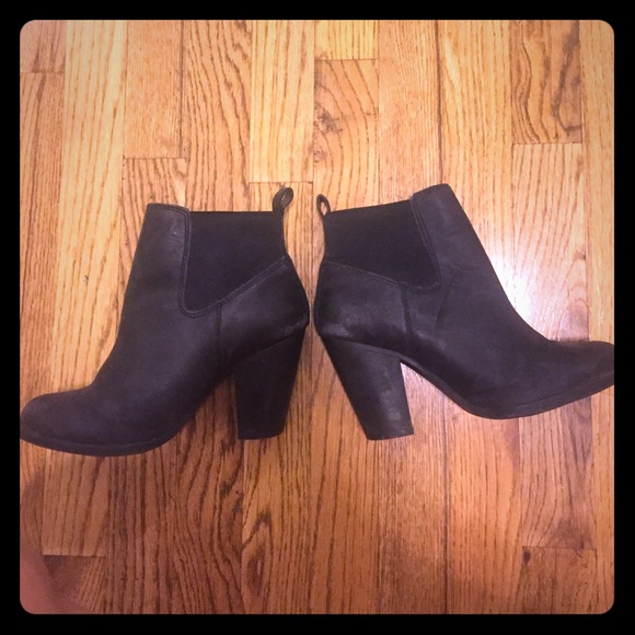 Lucky leather black ankle boots size 37/7