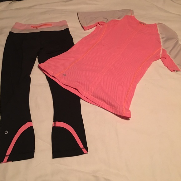Lululemon crops and top - Picture 2 of 4