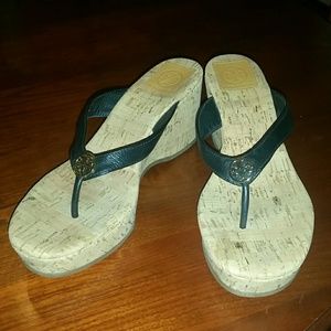 WKD SALE!!!! Tory Burch black thong sandals