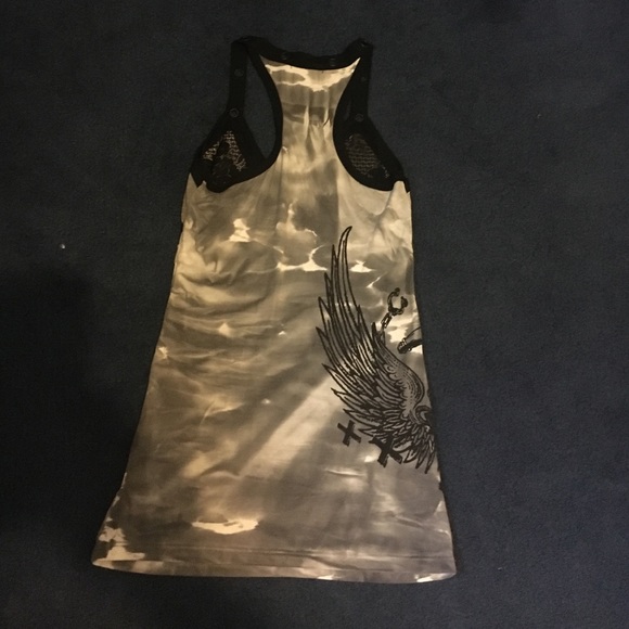 Adorable black/grey/white tank top - Picture 2 of 3