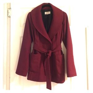 Burgundy Peacoat
