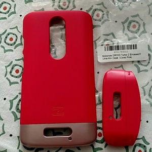 Droid Turbo 2 Coral Phone Case-includes Armorsuit