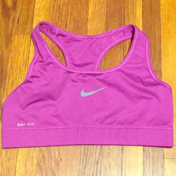 Purple Nike dri fit sports bra