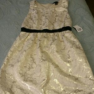New!! Cream and Gold Dress