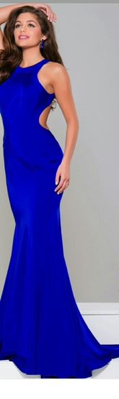 Jvn jovani royal blue dress