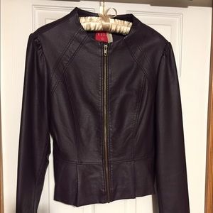Purple pleather jacket