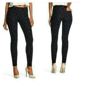 💋Black paisley pattern jeggings