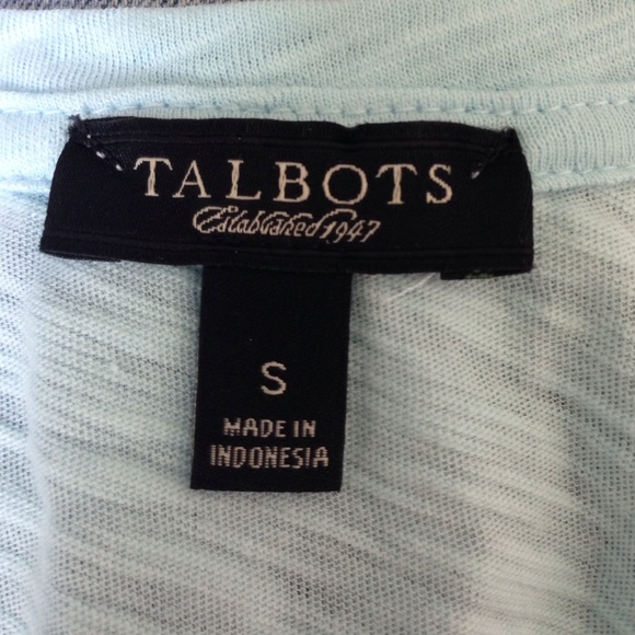 Talbots Pale Blue Ruched Tank, Size Small - Picture 3 of 4