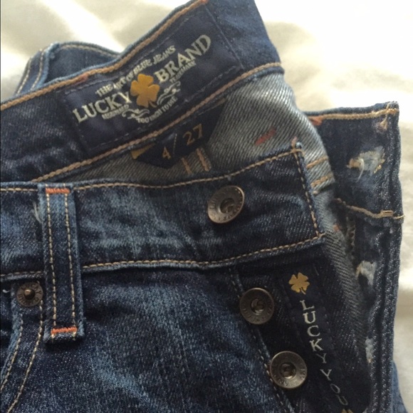 RARE Lucky Brand Sienna Crop Jeans Button Fly