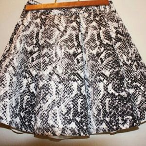 Snake Print Skirt