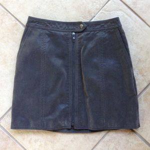 Free People Faux Leather Skirt