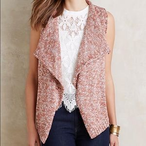 Anthropologie Shawled Avie Vest Sz XS/S NWOT