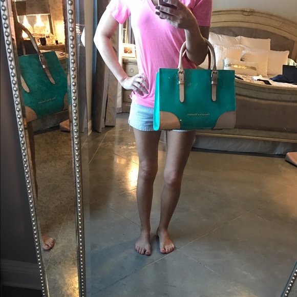 Dooney & Bourke Janine Patent Leather Satchel - Picture 4 of 4