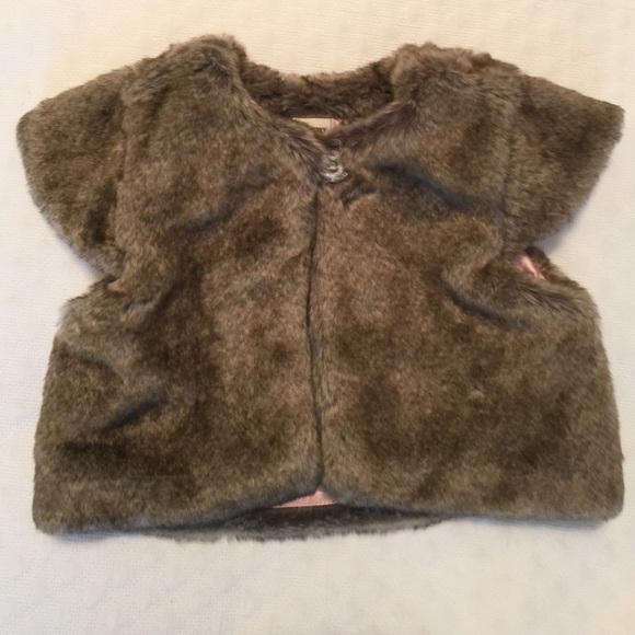 Adorable and soft faux fur sweater. 18-24 months.