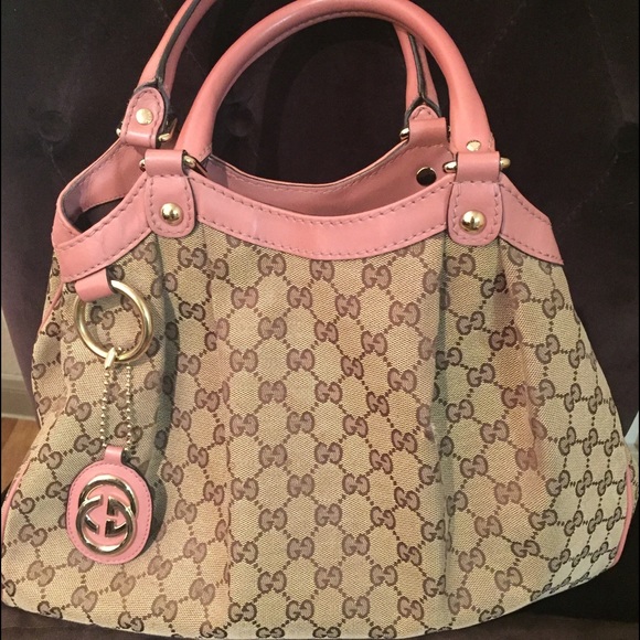SOLD                 GG Pink Sukey Purse - Picture 2 of 4