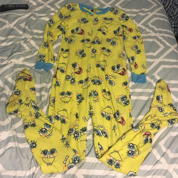 SpongeBob SquarePants footed onesie