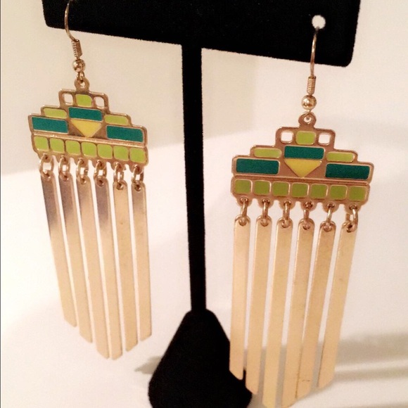 CindyLBB Jewelry - ππ Green & Yellow Dangle Earrings ππ CindyLBB Jewelry - ππ Green & Yellow Dangle Earrings ππ