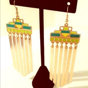 CindyLBB Jewelry - ππ Green & Yellow Dangle Earrings ππ CindyLBB Jewelry - ππ Green & Yellow Dangle Earrings ππ