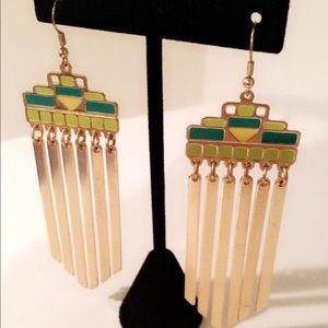 CindyLBB Jewelry - ππ Green & Yellow Dangle Earrings ππ CindyLBB Jewelry - ππ Green & Yellow Dangle Earrings ππ