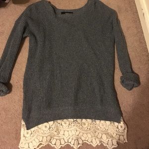 Oversized sweater nice for the fall time!