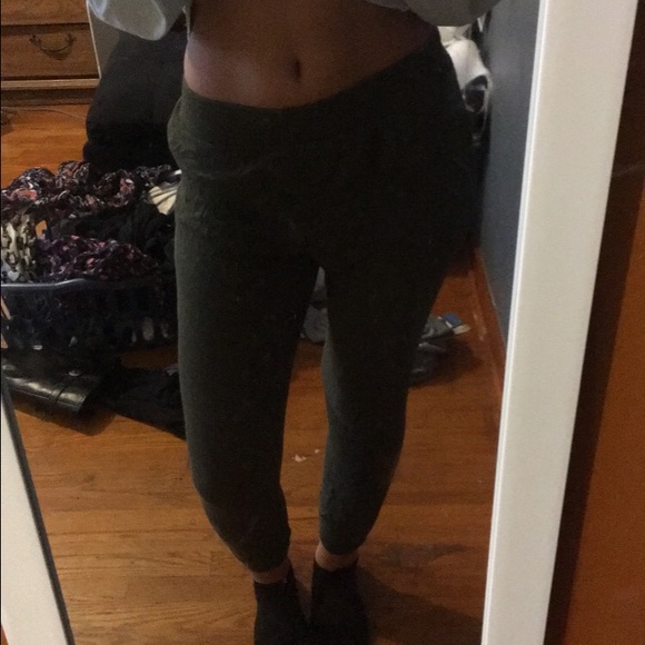 Forever 21 green joggers