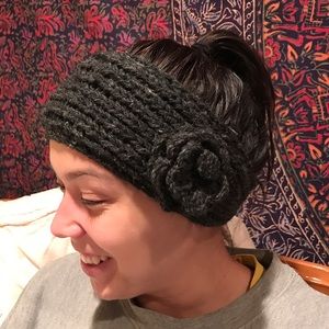 ❄️ Floral knit headband / ear warmer ❄️