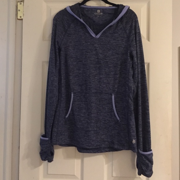 Purple Athletic-wear Hoodie