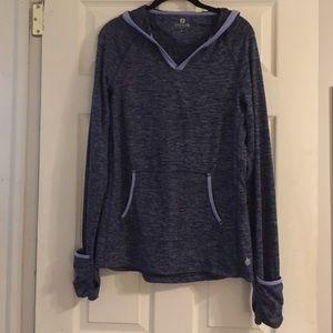 Purple Athletic-wear Hoodie