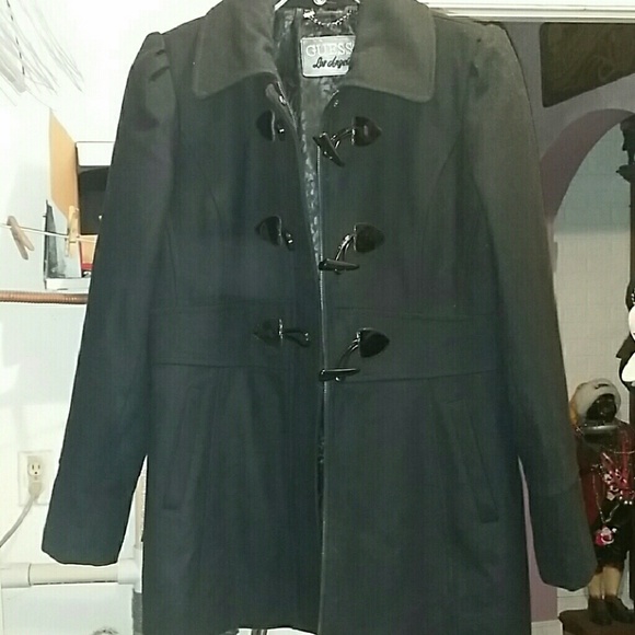 *Guess *Black Pea Coat Size L/ Lowest Price!!!