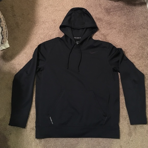Men's Navy Blue Nike Hoody-Size Large