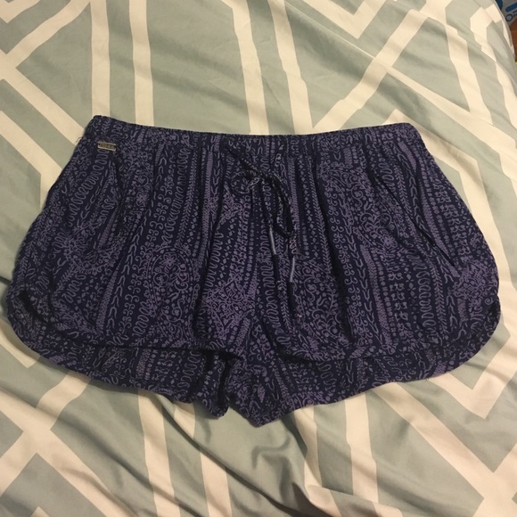Navy and Lavender Roxy brand shorts