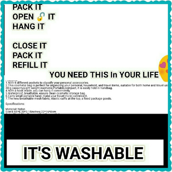 WASHABLE FOLDABLE TRAVEL BAG - Picture 4 of 4