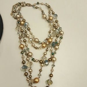 gold and green aldo necklace