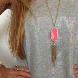 Hot pink Kendra Scott Rayne necklace