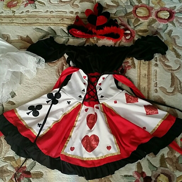 Leg Avenue size M/L Dark Queen of Hearts Costume