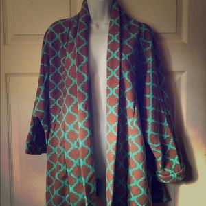 Quatrefoil cardigan, size L