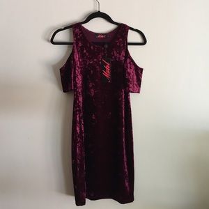 Motel Rocks velvet cutout body con dress