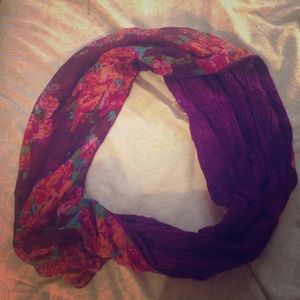 Purple, Flower Scarf