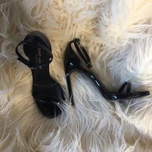 Saint Laurent nudist.  Black patent