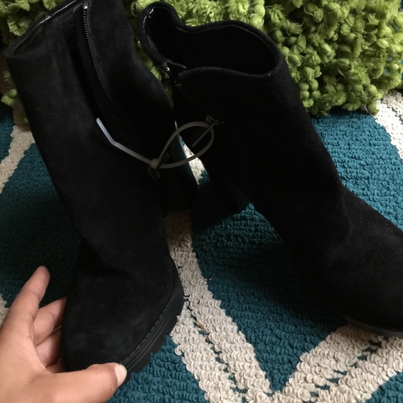 Brand new leather booties