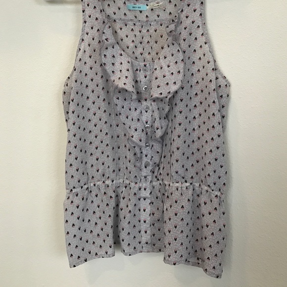 Pattern ruffle tank - Picture 2 of 4