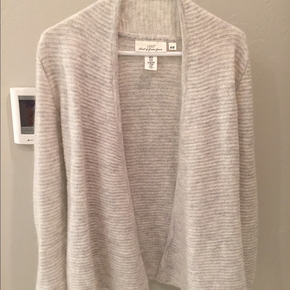 H & M light grey cardigan