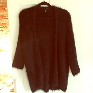 H&M furry cardigan