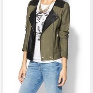 Olive Green Moto Jacket