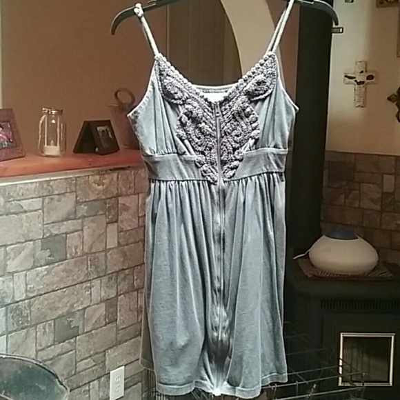 Grey knitted top dress