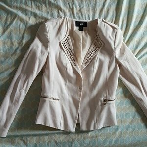 H&M cream blazer