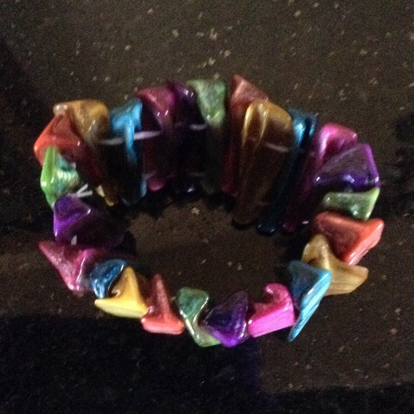 Colorful elastic band bracelet - Picture 2 of 4