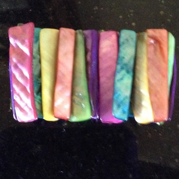 Colorful elastic band bracelet - Picture 3 of 4