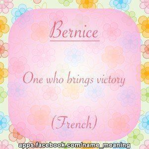 Meet your Posher, Bernice